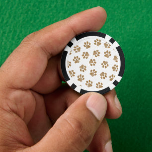 Doodle Paws, Hundepaws, orange Goldpaws Pokerchips