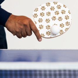Doodle Paws, Hundepaws, orange Goldpaws Tischtennis Schläger