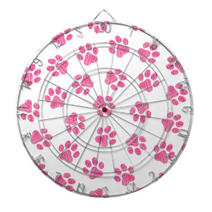Doodle Paws, Hundepaws, rosa Paws Dartscheibe