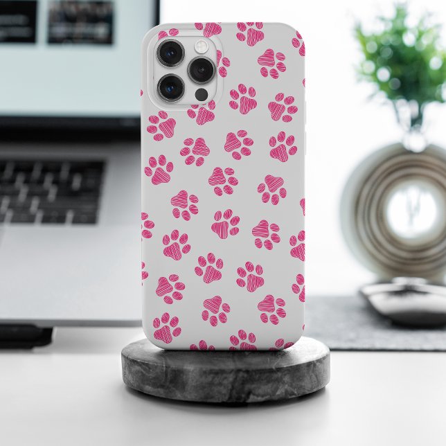 Doodle Paws, Hundepaws, rosa Paws iPhone 15 Pro Max Hülle (Von Creator hochgeladen)