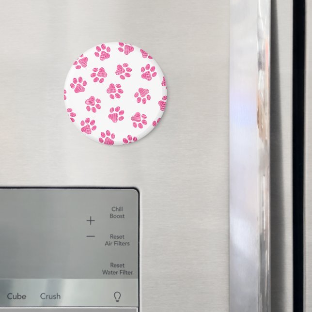 Doodle Paws, Hundepaws, rosa Paws Magnet (In Situ (Kühlschrank))