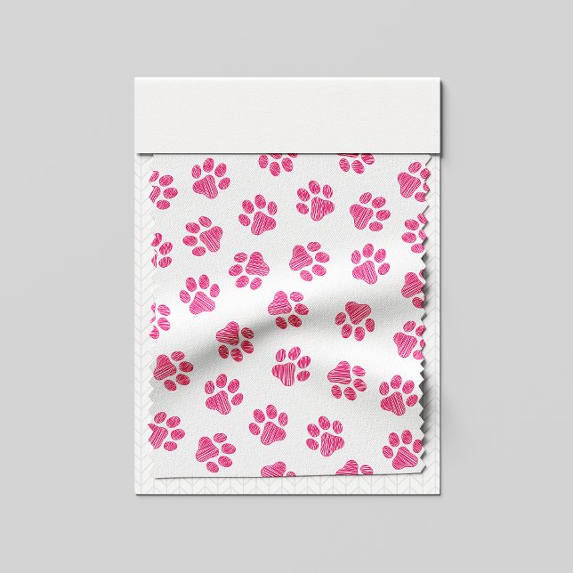 Doodle Paws, Hundepaws, rosa Paws Stoff (Von Creator hochgeladen)