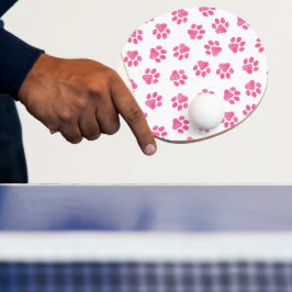 Doodle Paws, Hundepaws, rosa Paws Tischtennis Schläger