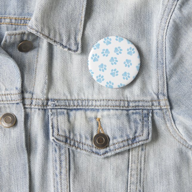 Doodle Paws, Hundepuws, Baby Blue Paws Button (Beispiel)