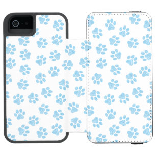 Doodle Paws, Hundepuws, Baby Blue Paws Incipio Watson™ iPhone 5 Geldbörsen Hülle