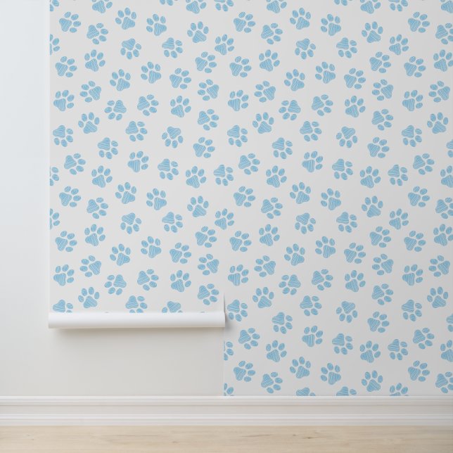 Doodle Paws, Hundepuws, Baby Blue Paws Tapete (Anwendung)