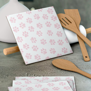 Doodle Paws, Hundepuws, Baby Pink Paws Fliese