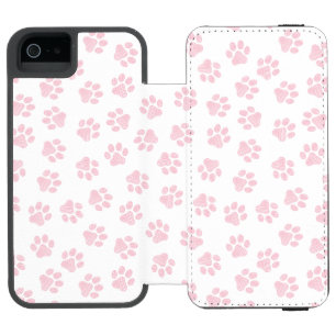 Doodle Paws, Hundepuws, Baby Pink Paws Incipio Watson™ iPhone 5 Geldbörsen Hülle