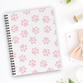 Doodle Paws, Hundepuws, Baby Pink Paws Notizbuch