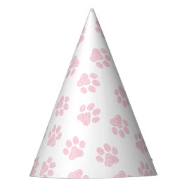 Doodle Paws, Hundepuws, Baby Pink Paws Partyhütchen