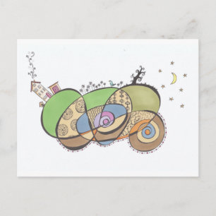 Doodle Postkarte