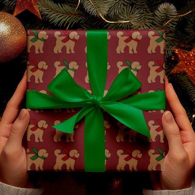 Doodle Puppy Dodge Weihnachtsfeiertag Geschenkpapier (Fun gift wrap!)