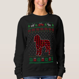 Doodle Red Kariert Buffalo Funny Ugly Christmas Sw Sweatshirt