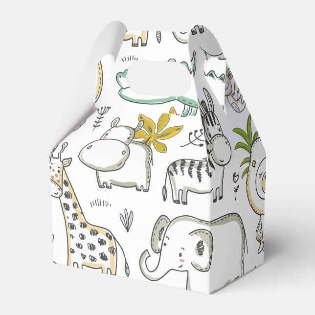 Doodle Safari Geschenkschachtel (Vorderseite)