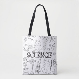 Doodle Science Teacher Doodle Science Art Colour Tasche