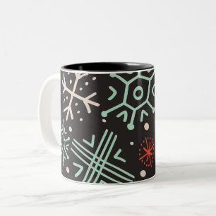 Doodle Snowflake Tasse