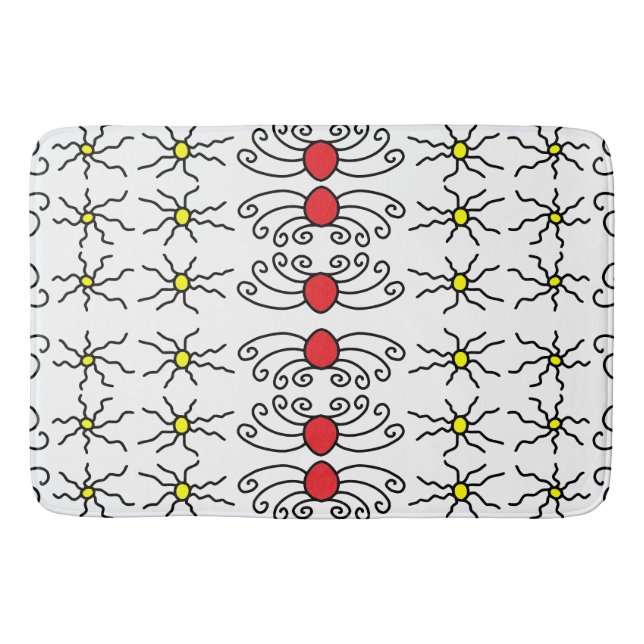 Doodle Sun Badematte (Vorderseite)