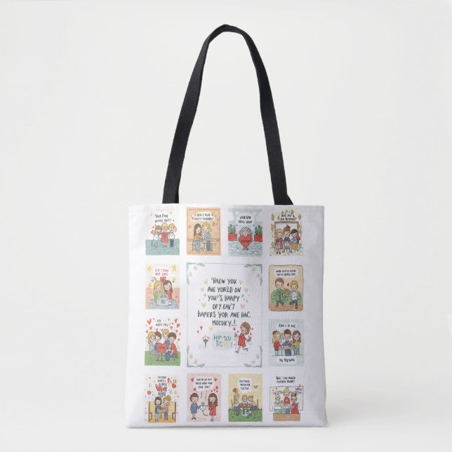 Doodle Symphony: Die Melodie der Guten Dinge Tasche (Vorderseite)
