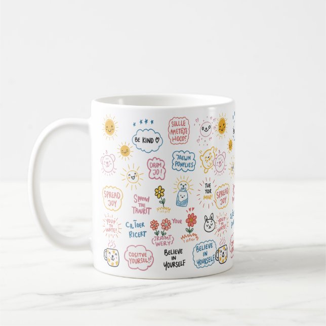 Doodle Thinghts: Prints, die Volumes von Posi spre Kaffeetasse (Links)