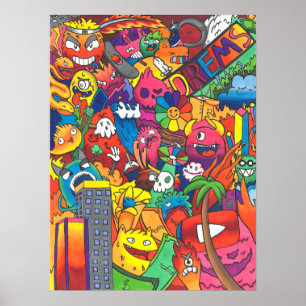 Doodle-Träume Poster