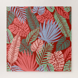 Doodle Tropical Blätter: Dunkel von Hand Gezeichne
