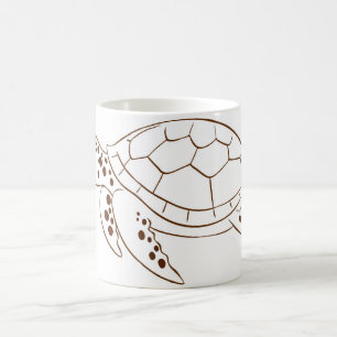 Doodle Turtle Coffee Tasse