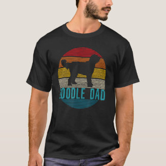 Doodle Vater je Retro Vatertag T-Shirt