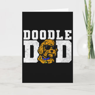 Doodle-Vater Lustiger Goldendoodle Bester Hund-Vat Karte