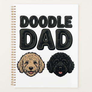 Doodle-Vater Vintage-Hunde-Vater-Shirt-Design_1 Planer