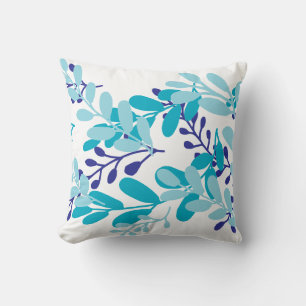 Doodle verlasst blau 36 kissen