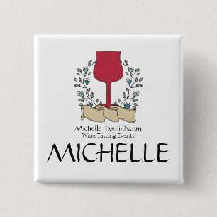 Doodle-Weinglas Weintasting Sommelier Button