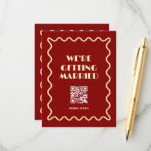 Doodle Whimsical Retro Elegante Hochzeit