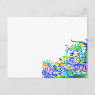 Doodlebugs Green Reciards Postkarte