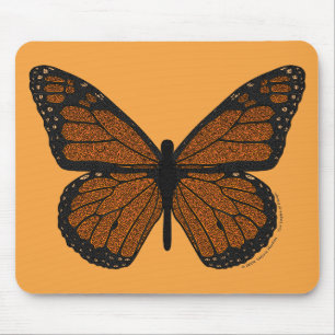 Doodled Monarch Mousepad