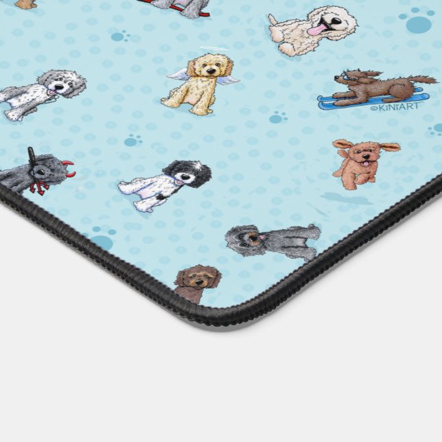 DoodleMoji Art Desk Mat Schreibtischunterlage (Ecke)
