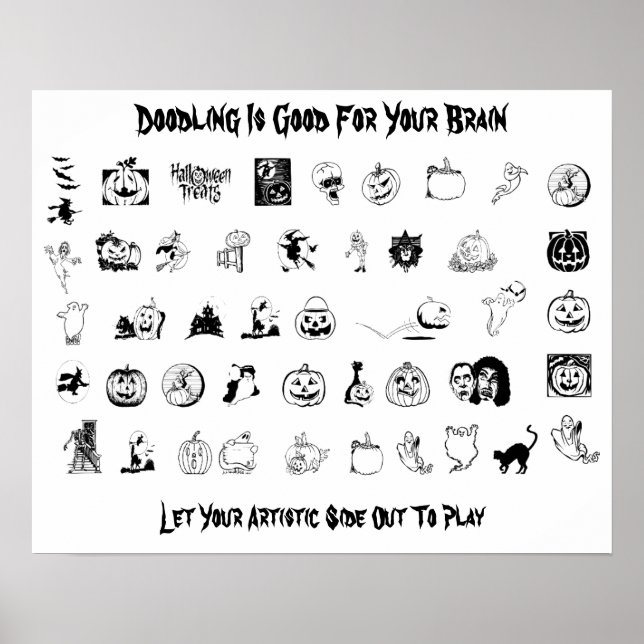 Doodlen ist gut für Ihr Gehirn Poster (Vorne)