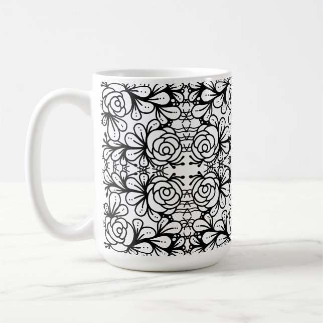 Doodlerosen Kaffeetasse (Links)