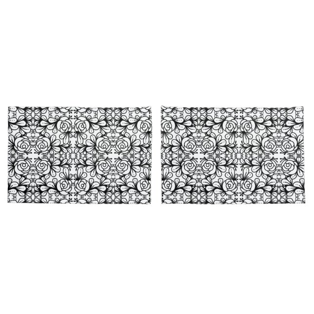Doodleroses Kissenbezug (Rückseite-Set)