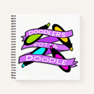 Doodlers Gotta Doodle Square Notebook Notizbuch
