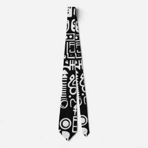 Doodles Abstrakt Moderne Formen Krawatte
