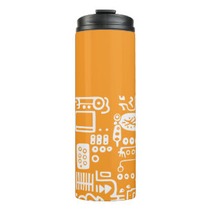 Doodles Abstrakt Moderne Formen Thermosbecher
