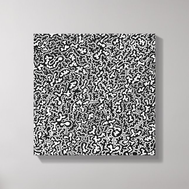 Doodles auf Leinwand (Vorderseite)