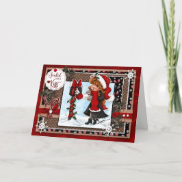 Doodles Digi scellés avec une carte de Noël Kiss