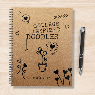 Doodles inspirés par l'université Funny Girly Pers