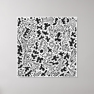 Doodles Leinwanddruck