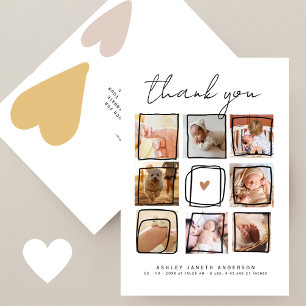 Doodles mignons Baby shower de Merci multiphoto