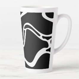 Doodles Schwarzweiß 2 von 8 Abstrakten Milchtasse