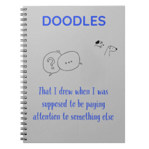 Doodles Spiral Notebook Notizblock