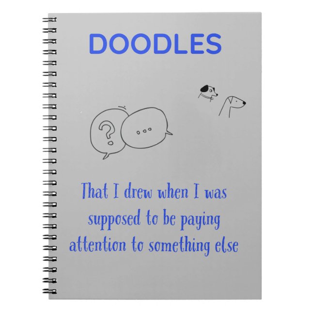 Doodles Spiral Notebook Notizblock (Vorderseite)