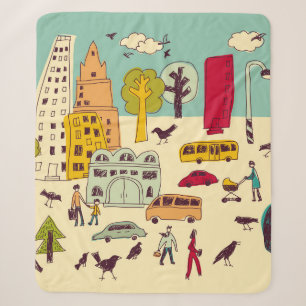 Doodles urbane Parklandschaft beim Spaziergang Far Sherpadecke